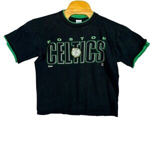 Vintage 90s Boston Celtics Single Stitch T-Shirt Salem Sportswear Large USA Made